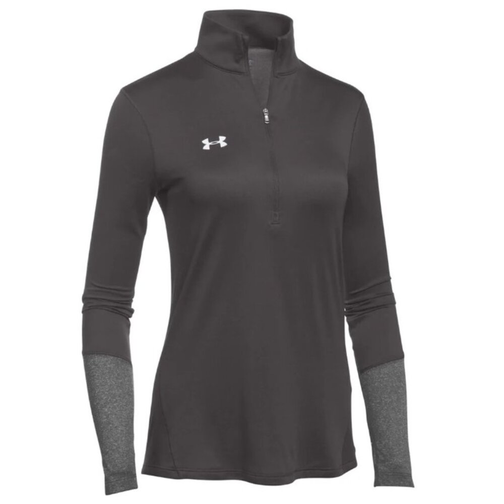 Women's Black Under Armour Locker 1/4 Zip Pullover